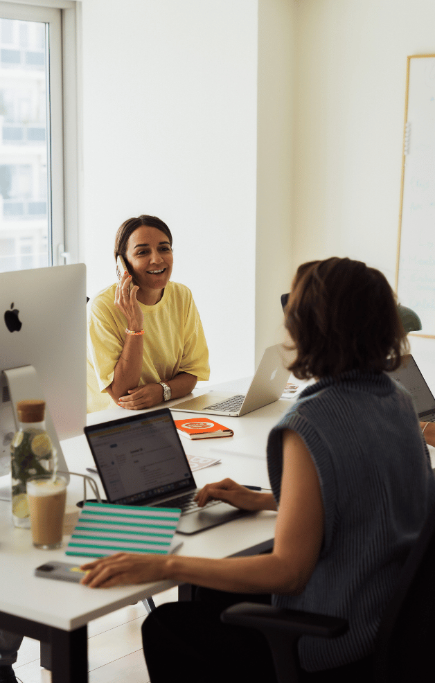 working at private office coworking space